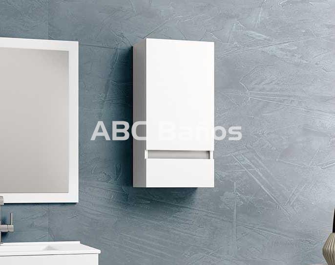 Armario de baño para colgar BALI, armario superior de baño, color blanco  brillo/gris brillo – Muebles Slavic